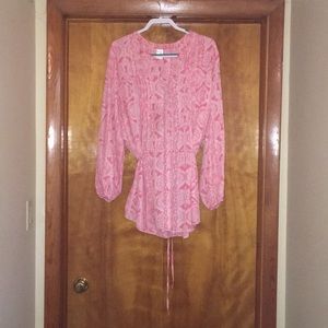 Pink Printed Blouse